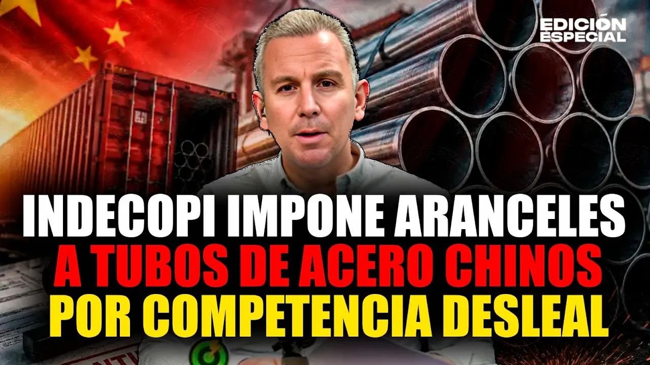 Reproducir: #EnVivo Indecopi encarece tubos de acero chinos tras detectar competencia desleal contra el Perú