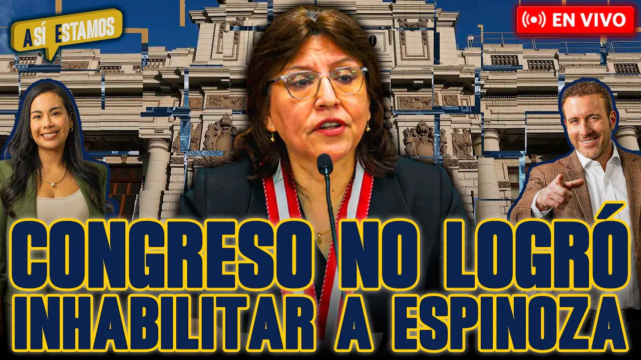 Reproducir: 🚨 #ENVIVO | PLENO DEL CONGRESO NO ALCANZÓ VOTOS PARA INHABILITACIÓN A DELIA ESPINOZA #ASÍESTAMOS