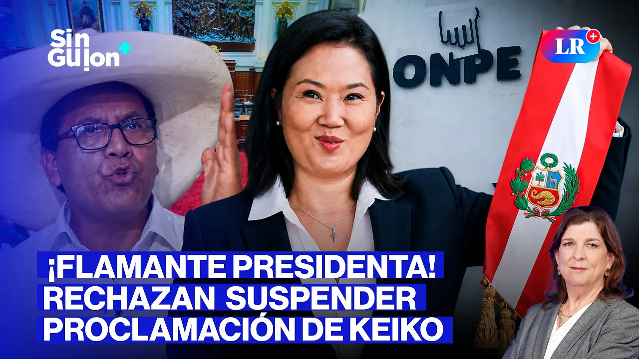 Reproducir: KEIKO SERÁ PROCLAMADA PRESIDENTA Y SÁNCHEZ VA A LA CIDH | SIN GUION CON ROSA MARÍA PALACIOS