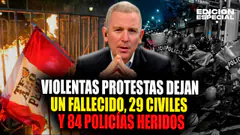 #EnVivo Marcha contra el gobierno de José Jerí deja un muerto y 84 policías heridos