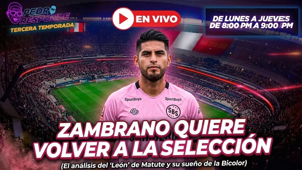 Reproducir: ZAMBRANO QUIERE VOLVER A LA SELECCIÓN ¡PEDRO RESPONDE EN VIVO!