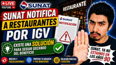 SUNAT NOTIFICA A RESTAURANTES POR IGV - SUNAT YA NO ESTAMOS EN LOS AÑOS 90