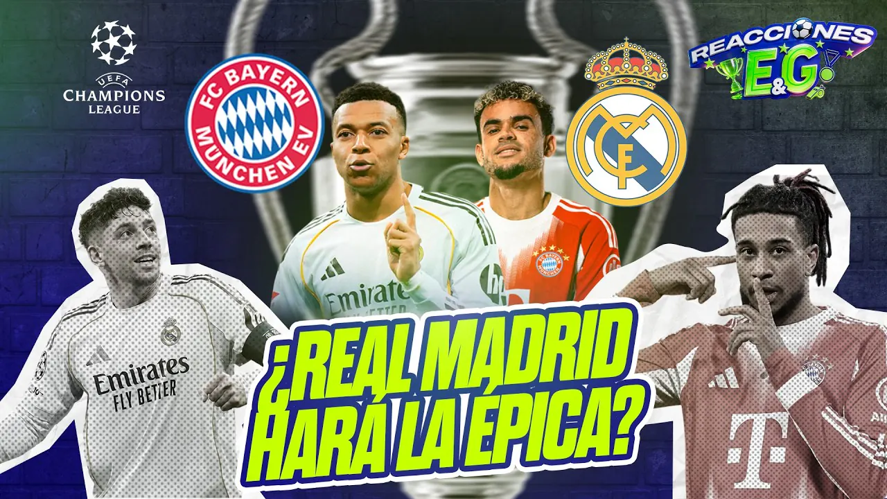Reproducir: [REACCION] BAYERN MUNICH VS REAL MADRID | ¿LOS MERENGUES HARÁN LA ÉPICA?🔥