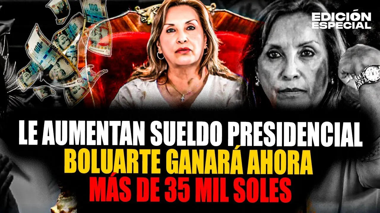 Reproducir: #EnVivo Dina Boluarte: le aumentan el sueldo presidencial y ahora ganará más de 35 mil soles