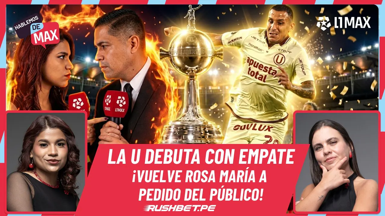 Reproducir: 🔴 QUEDÓ CORTO: LA U DEBUTA CON EMPATE / ¡ROSAMARÍA VUELVE AL PROGRAMA! | HABLEMOS DE MAX - EN VIVO