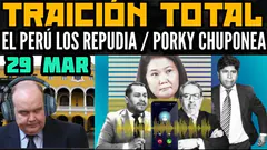 AUDIO FILTRADO EXPONE AL FUJIMORISMO / 2% DE APROBACIÓN PARA DINA / PORKY CHUPONEADOR - 30 MAR