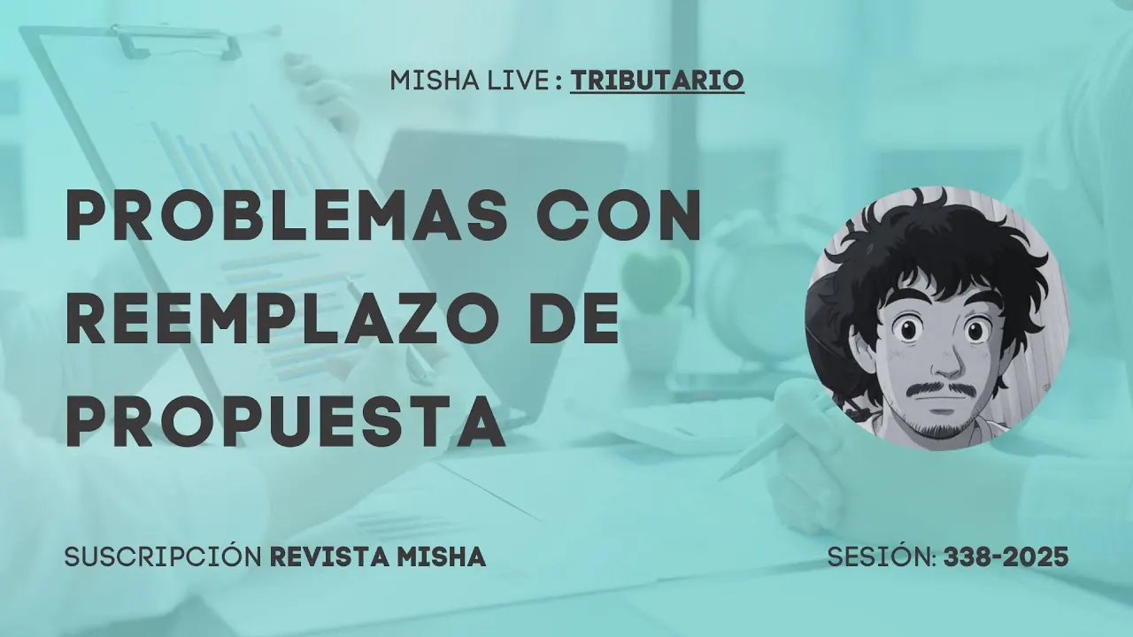 Reproducir: REGISTROS SIRE 2025 - PROBLEMAS CON REEMPLAZO DE PROPUESTA
