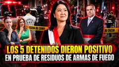 los 5 detenidos dieron positivo en prueba de residuos de armas de fuego - NOTICIAS RANDOM