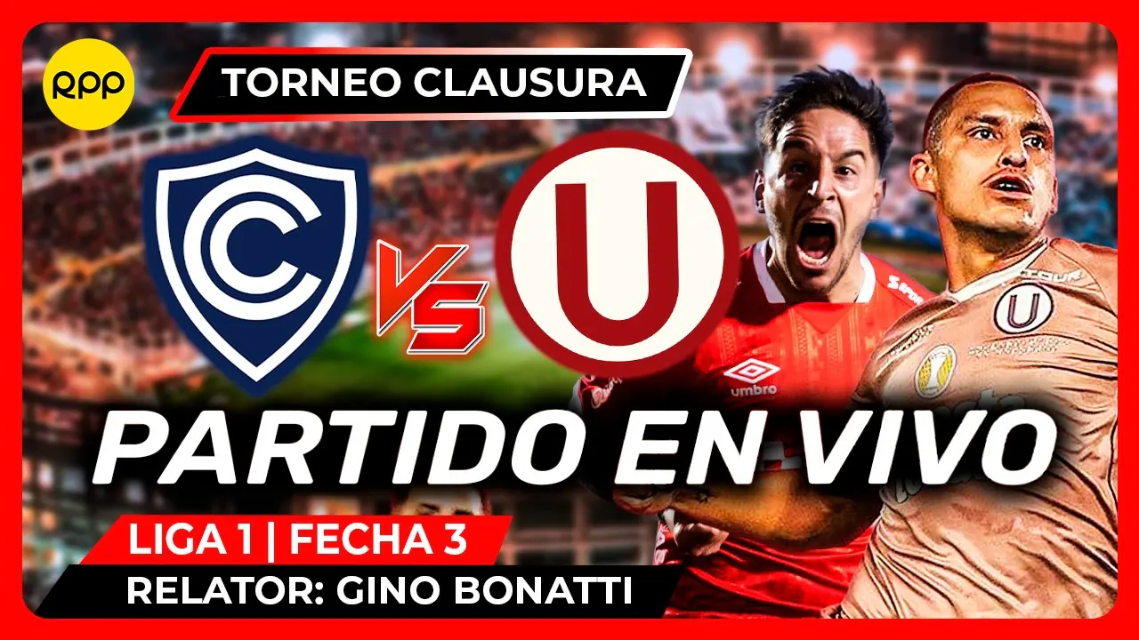 Reproducir: CIENCIANO VS UNIVERSITARIO🔴 EN VIVO LIGA 1 TORNEO CLAUSURA 2026 | Transmisión Oficial RPP