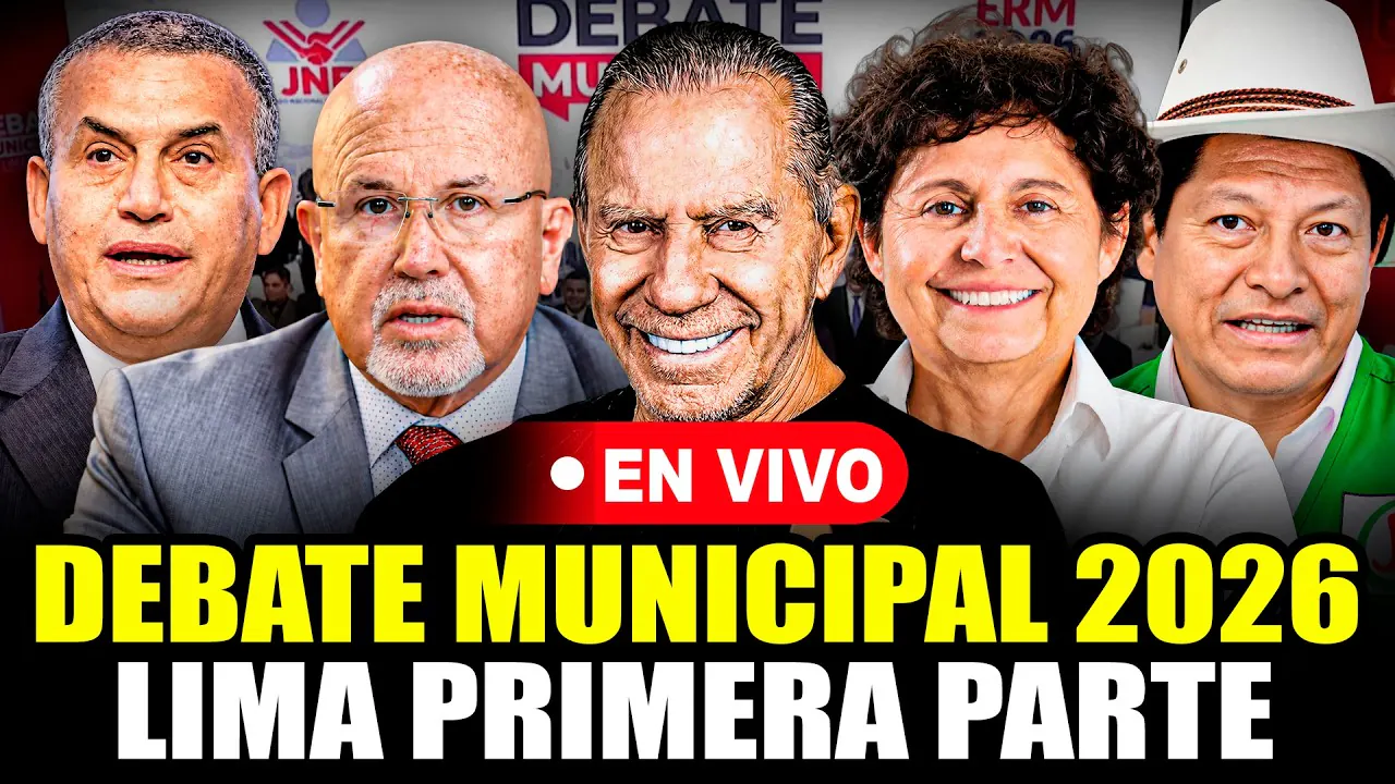 Reproducir: 🔴DEBATE MUNICIPAL LIMA 2026 - JNE PARTE I | HOY 21 SET