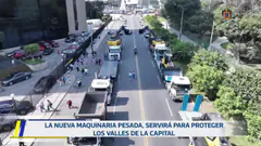 Nueva flota de maquinarias pesadas. 7 de mayo.