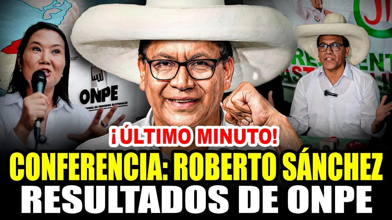 Reproducir: 🔴¡ÚLTIMO MINUTO! ROBERTO SÁNCHEZ Y JP SE PRONUNCIA TRAS RESULTADOS DE LA ONPE 12/06