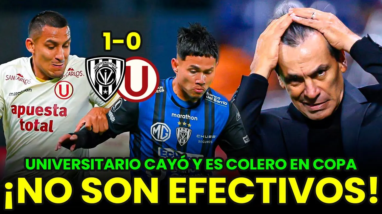 Reproducir: UNIVERSITARIO CAYÓ 0-1 ANTE INDEPENDIENTE DEL VALLE Y ES COLERO EN LA COPA LIBERTADORES