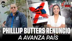 PHILLLIP BUTTERS RENUNCIO A AVANZA PAÍS | DESCENTRALIZADOS