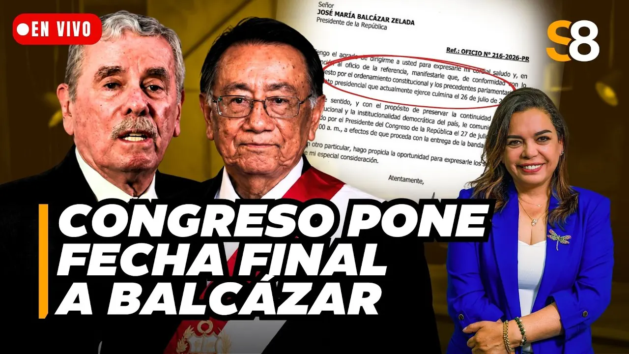 Reproducir: 🟡 ROSPIGLIOSI MARCA LA SALIDA DE BALCÁZAR Y EXIGE ENTREGAR BANDA PRESIDENCIAL EL 27 DE JULIO | S8