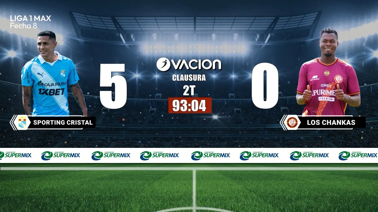 Reproducir: SPORTING CRISTAL vs  LOS CHANKAS por RADIO OVACION 🔴 #ENVIVO | LIGA 1 MAX