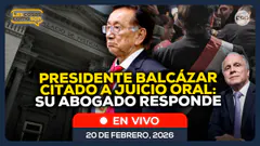 Defensa del presidente BALCÁZAR responde por citación del PJ para que asista a juicio oral