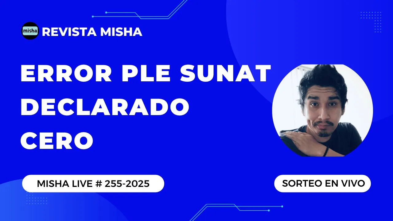 Reproducir: ERROR PLE SUNAT - DECLARADO CERO