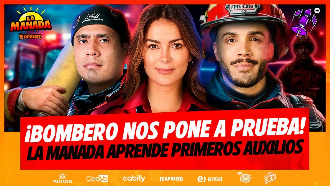 Reproducir: BOMBERO PONE A PRUEBA A LA MANADA | APRENDEMOS PRIMEROS AUXILIOS EN VIVO | #LAMANADA