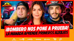 BOMBERO PONE A PRUEBA A LA MANADA | APRENDEMOS PRIMEROS AUXILIOS EN VIVO | #LAMANADA
