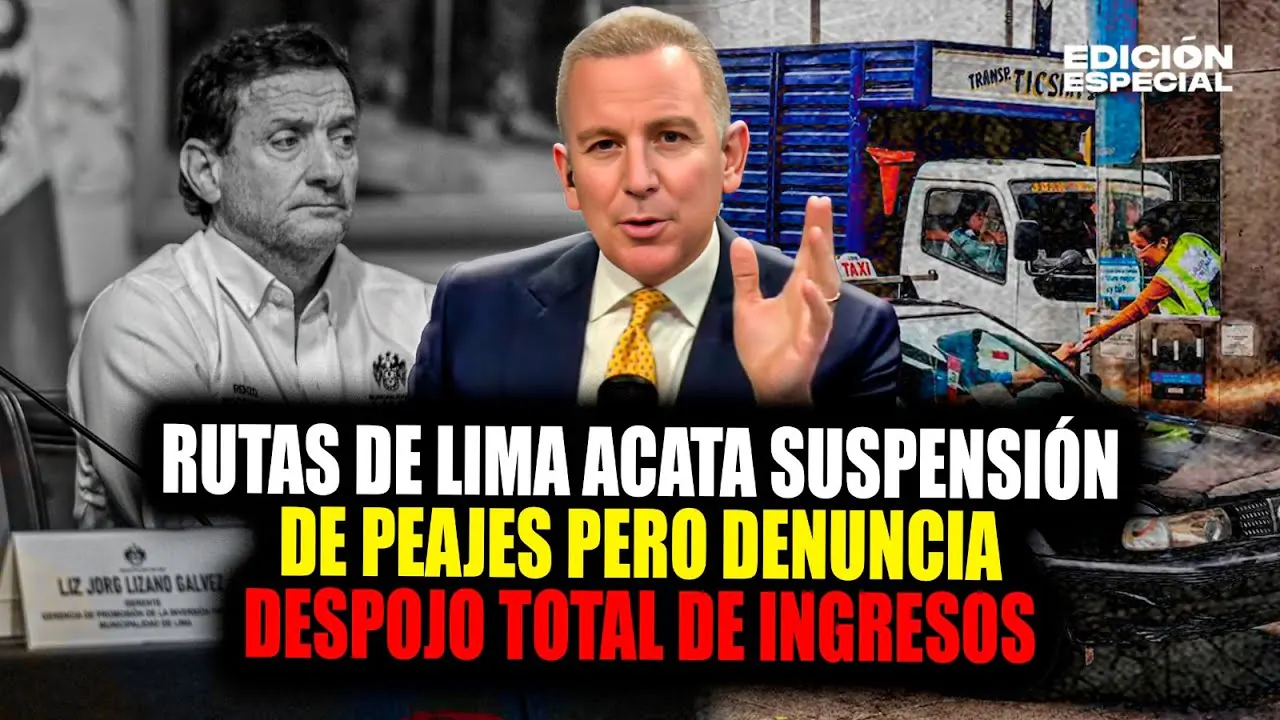 Reproducir: #EnVivo Rutas de Lima acata suspensión de peajes pero denuncia  despojo del total de sus ingresos