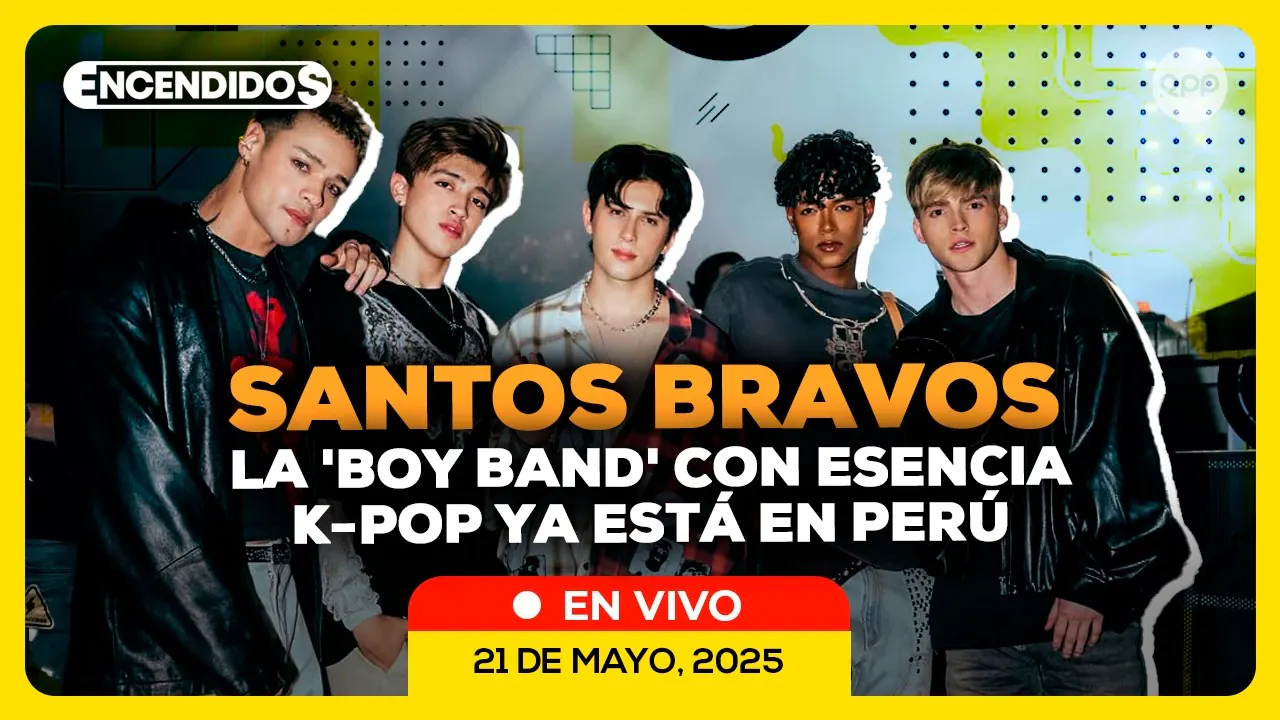 Reproducir: 📲🔴#ENVIVO | SANTOS BRAVOS, el nuevo fenómeno del POP, llega a ENCENDIDOS (21/05/26)