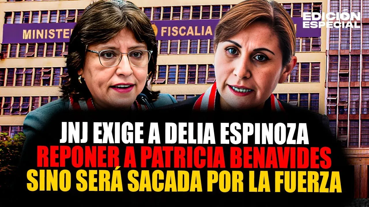 Reproducir: #EnVivo Delia Espinoza podrá ser sacada por la fuerza sino acata reponer a Patricia Benavides