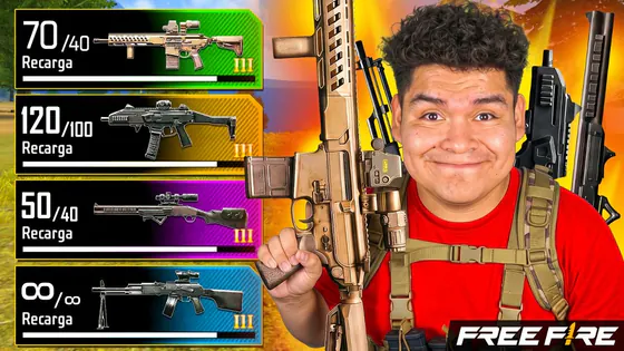PROBANDO TODAS LAS NUEVAS ARMAS DE GARENA FREE FIRE #freefire