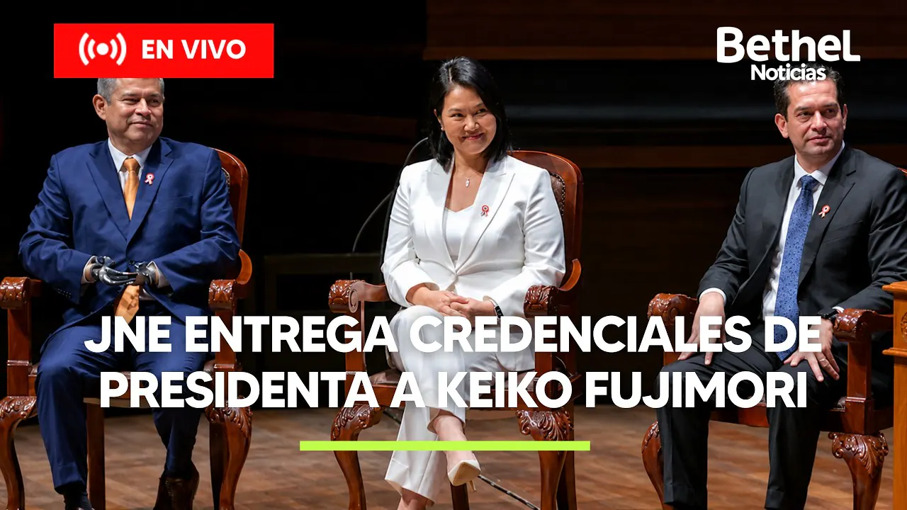 Reproducir: ENTREGA DE CREDENCIALES A KEIKO FUJIMORI COMO PRESIDENTA DE LA REPÚBLICA