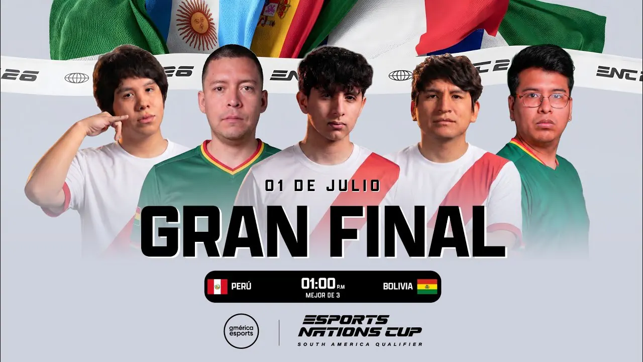 Reproducir: PERÚ vs BOLIVIA | Esports Nations Cup 2026: CQ SA