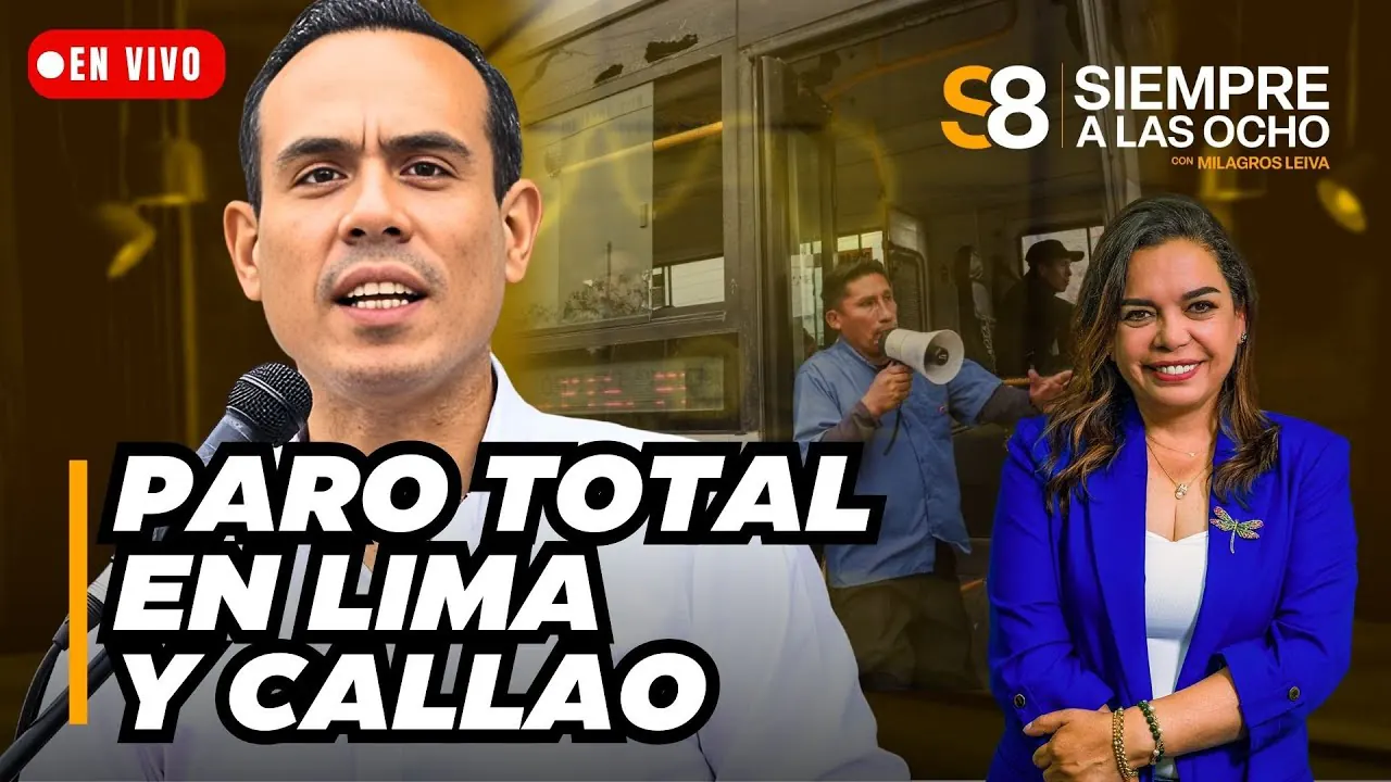 Reproducir: 🟡 PARO DE TRANSPORTISTAS EN VIVO: LIMA Y CALLAO PARALIZADOS | FUERZA POPULAR Y CASO CÓCTELES | #S8