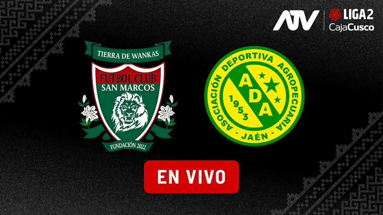 Reproducir: 🔴EN VIVO | LIGA 2 - FECHA 6 | FC SAN MARCOS VS ADA JAEN | #ATVDEPORTES