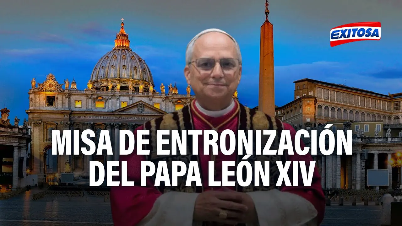 Reproducir: 🔴🔵Misa de Entronización del Papa León XIV  | 🔴 EN VIVO