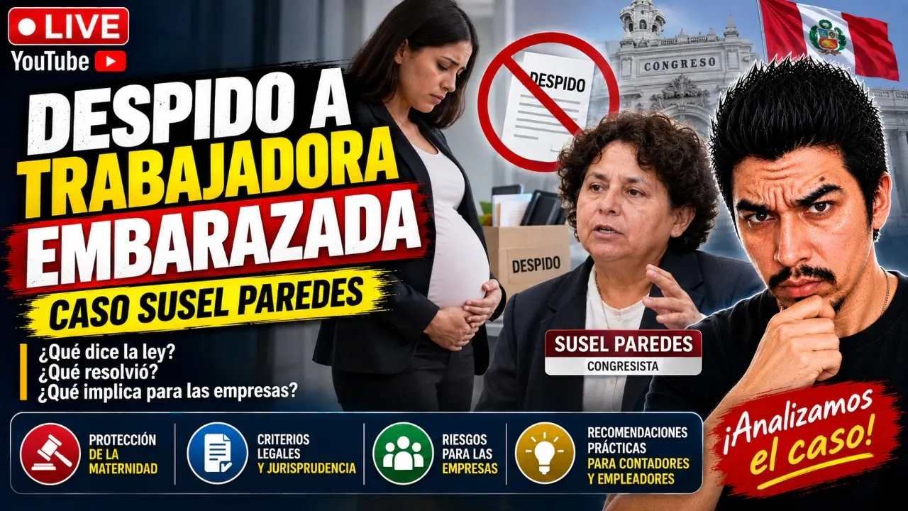Reproducir: DESPIDO A TRABAJADORA EMBARAZA CASO SUSEL PAREDES
