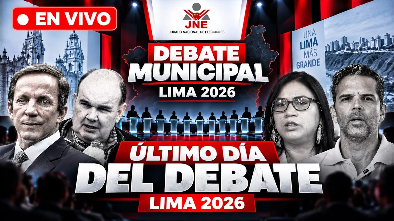 Reproducir: 🔴 DEBATE MUNICIPAL LIMA 2026 EN VIVO: ¡CANDIDATOS YA DEBATEN POR LA ALCALDÍA!