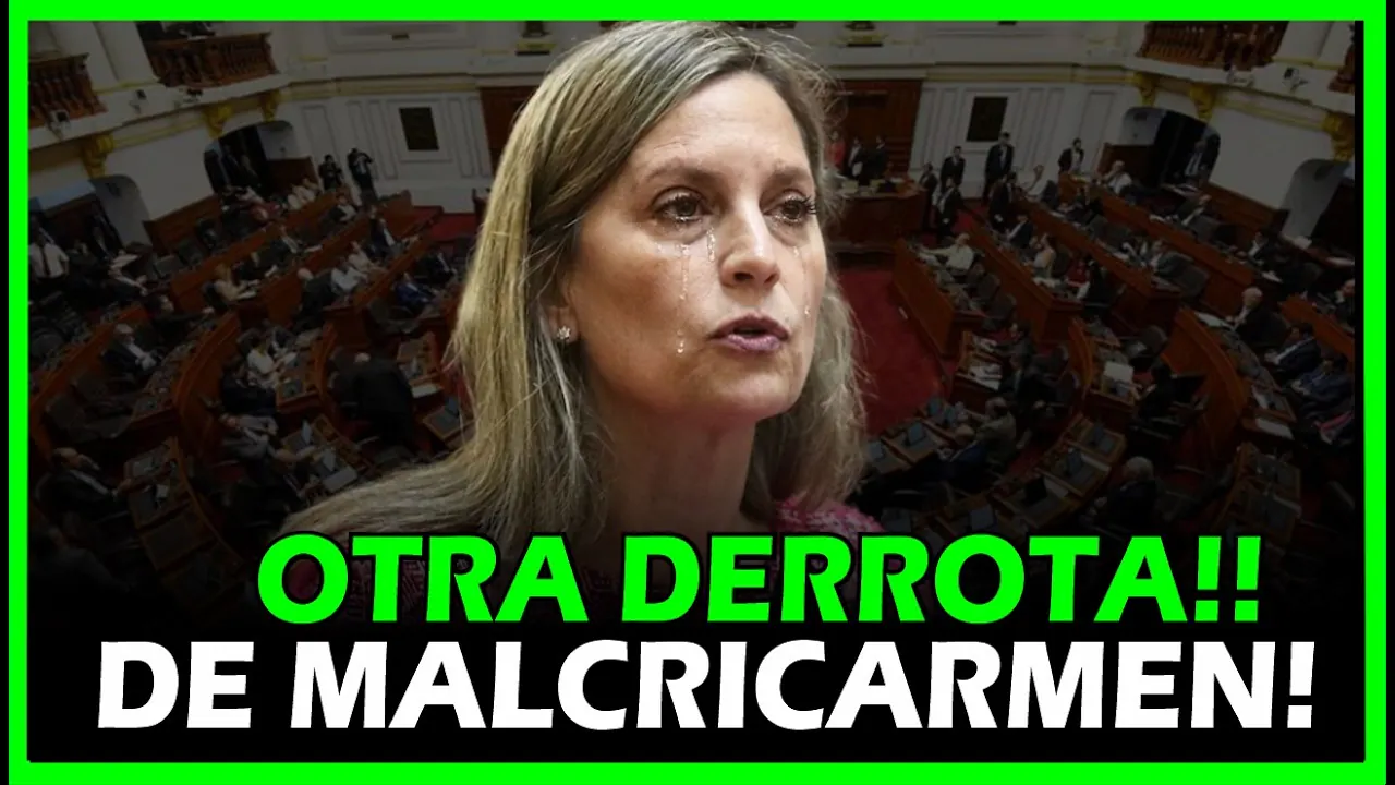 Reproducir: LE LLEGÓ EL KARMA! MARICARMEN ALVA TRISTE POR SU PROYECTO DE REFORMA DE JUSTICIA.