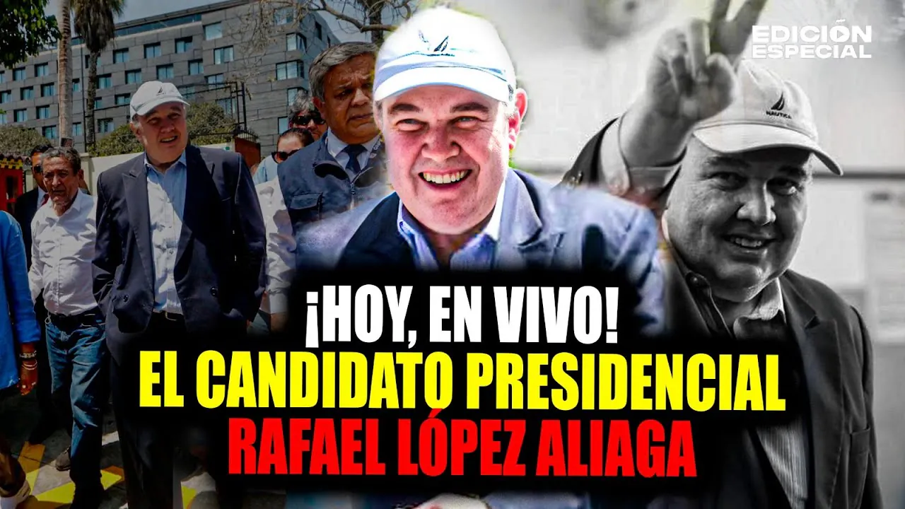 Reproducir: #EnVivo Hoy Rafael López Aliaga, candidato presidencial confirmado en las internas