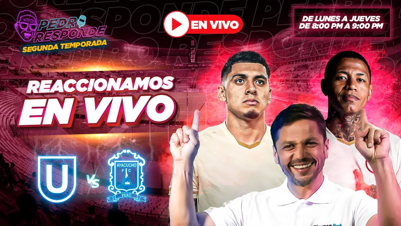 Reproducir: UNIVERSITARIO VS AYACUCHO REACCIONAMOS ¡PEDRO RESPONDE EN VIVO!  |#Playzontv #PedroResponde