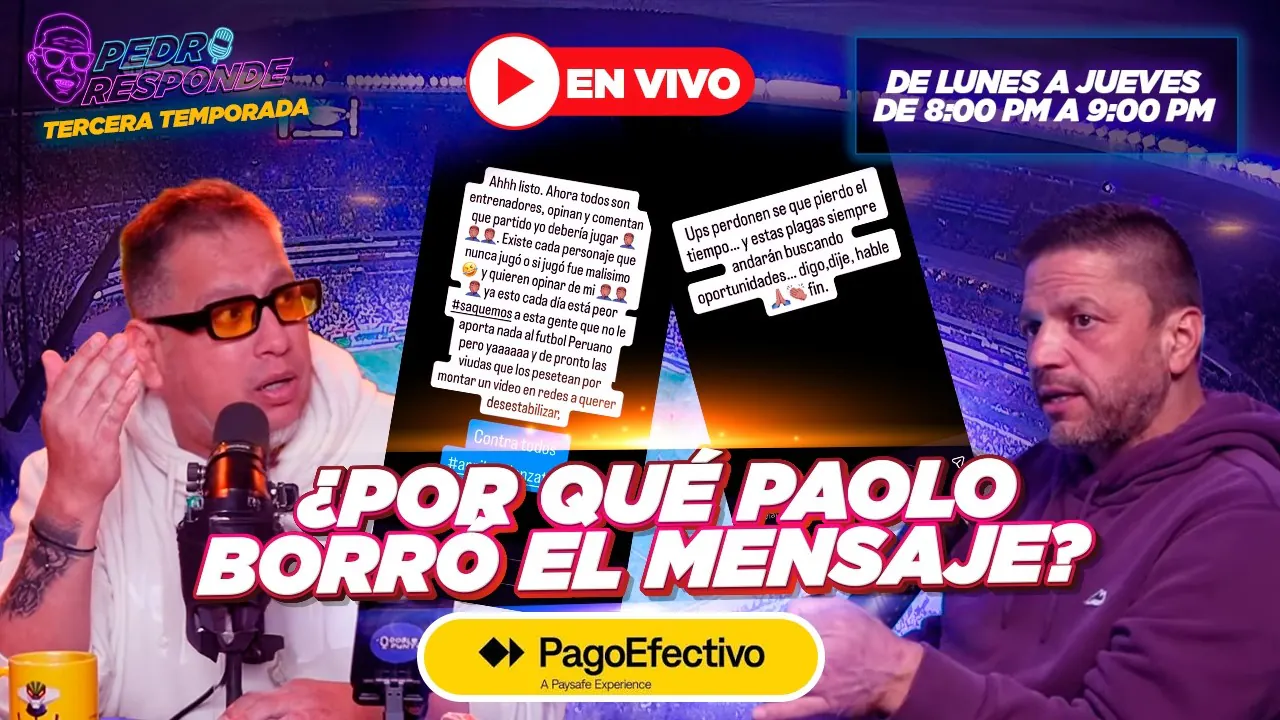 Reproducir: ¿QUÉ PASÓ CON PAOLO? ¡PEDRO RESPONDE EN VIVO! |#PedroResponde