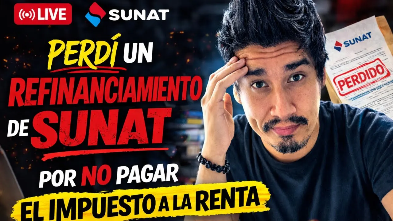 Reproducir: Perdí un refinanciamiento de SUNAT por no pagar las cuotas mensuales.