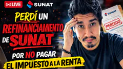 Perdí un refinanciamiento de SUNAT por no pagar las cuotas mensuales.