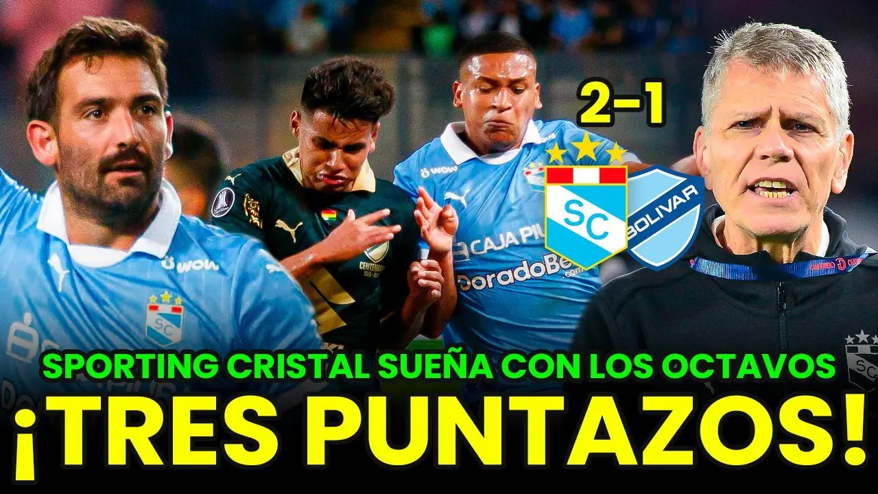 Reproducir: 🔴 ¿CLASIFICARÁ A OCTAVOS? S. CRISTAL DERROTÓ 2-1 A BOLÍVAR Y SIGUE CON VIDA EN LA COPA LIBERTADORES