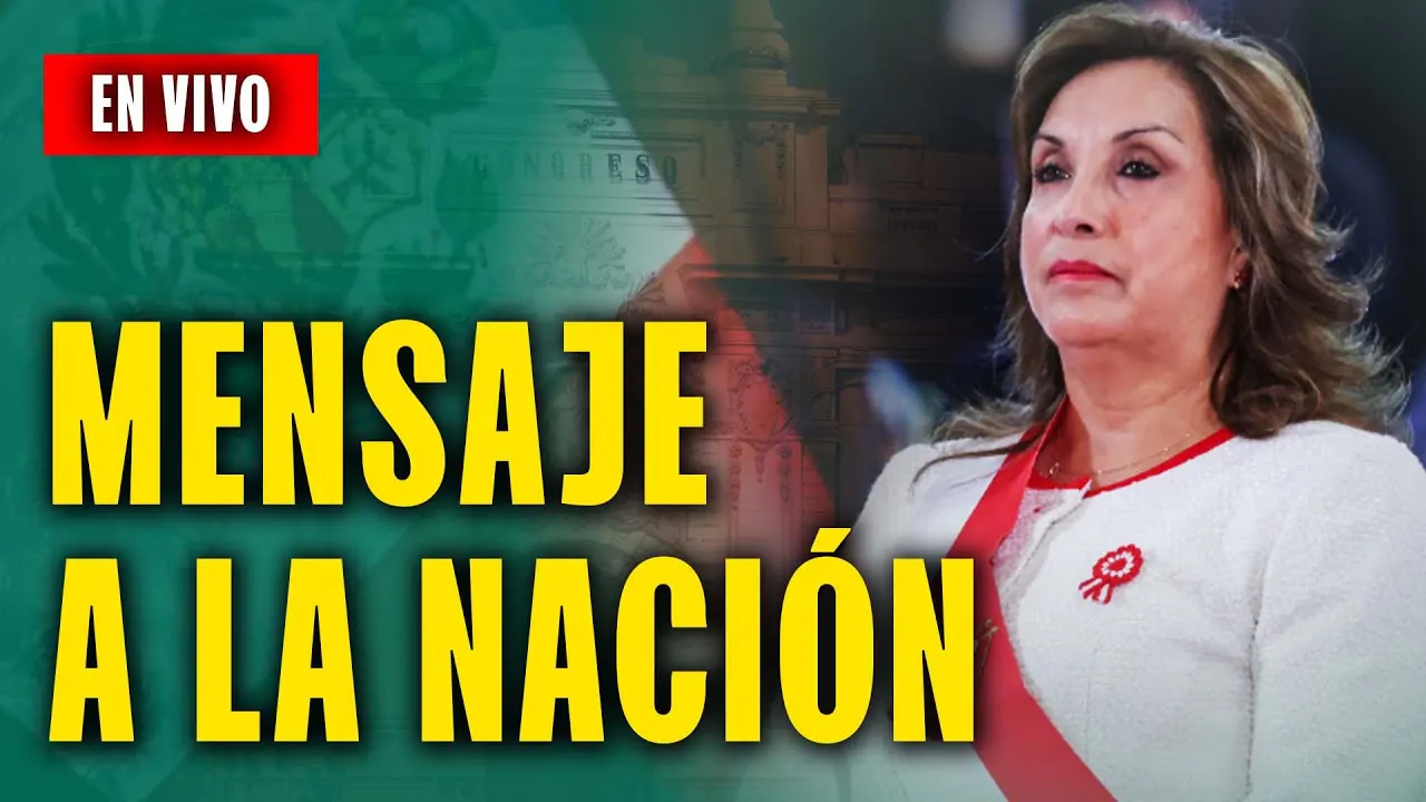 Reproducir: DINA BOLUARTE EN VIVO: MENSAJE A LA NACIÓN | PERÚ FESTEJA - FIESTAS PATRIAS 2025