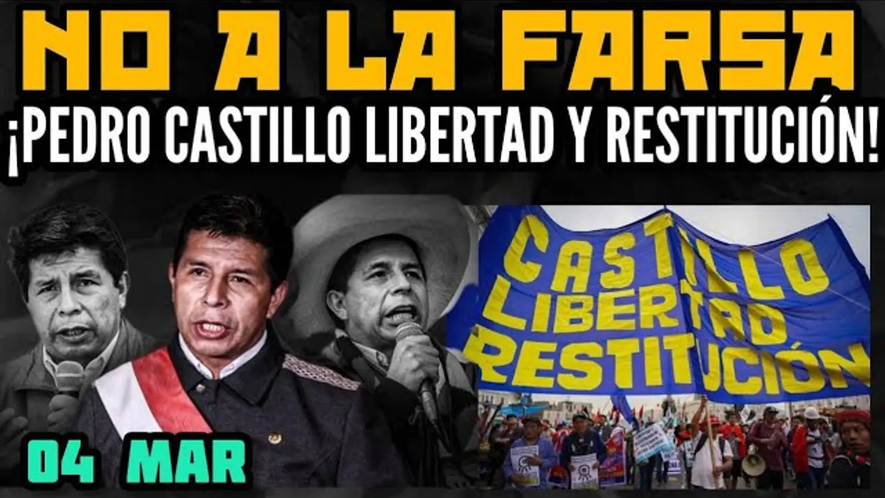 Reproducir: PRESIDENTE CASTILLO RECHAZA LA FARSA JUDICIAL Y JUICIO POLÍTICO / DENUNCIA A LA DIKTADURA - 04 MAR