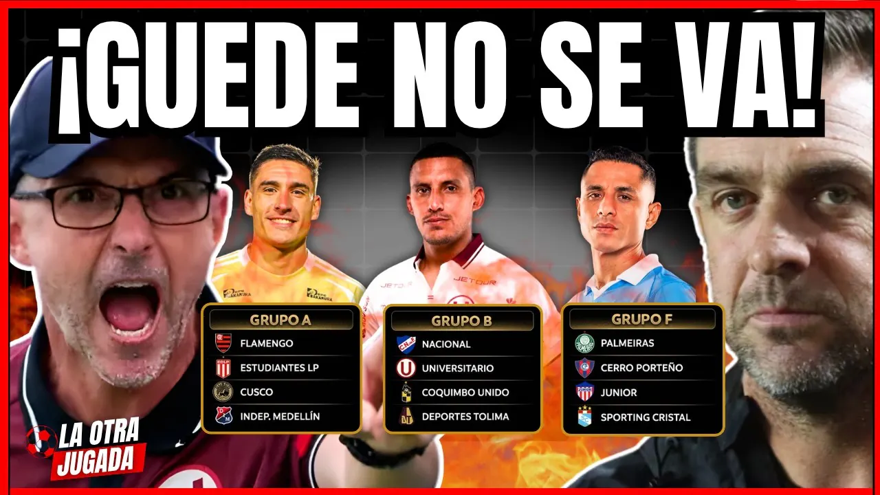 Reproducir: LIBERTADORES: UNIVERSITARIO CÓMODO CON SU GRUPO, CRISTAL LA SUFRE Y GUEDE NO SE VA!
