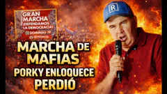Porky delira en marcha del FRAUDE | Conteo recta final segunda vuelta | ataques a votantes de JP