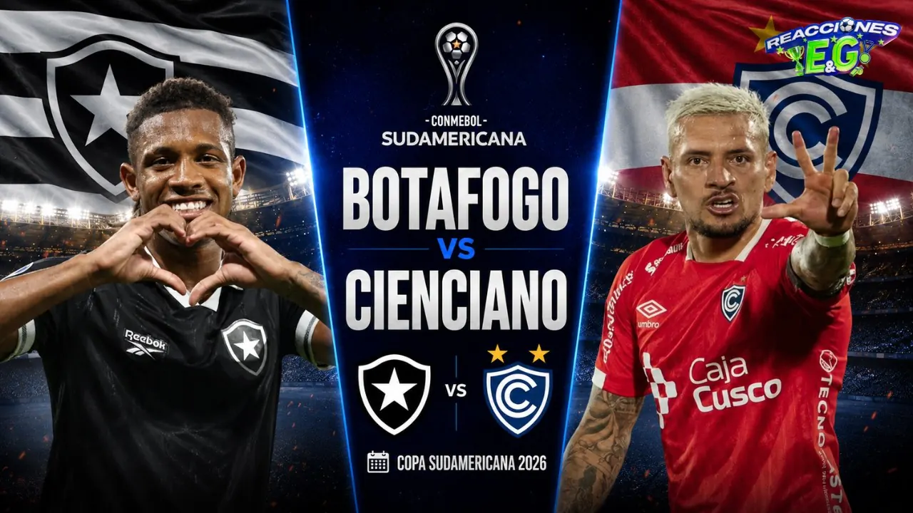 Reproducir: [REACCION] BOTAFOGO VS CIENCIANO REACCIÓN EN VIVO | COPA SUDAMERICANA 2026