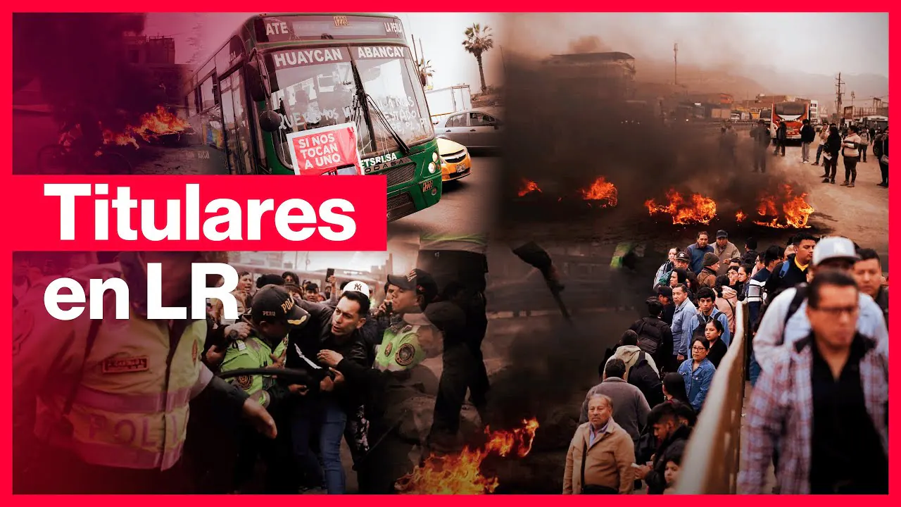 Reproducir: 🔴  PARO DE TRANSPORTISTAS EN VIVO: 'Titulares en LR' | Noticiero del lunes 6 de octubre