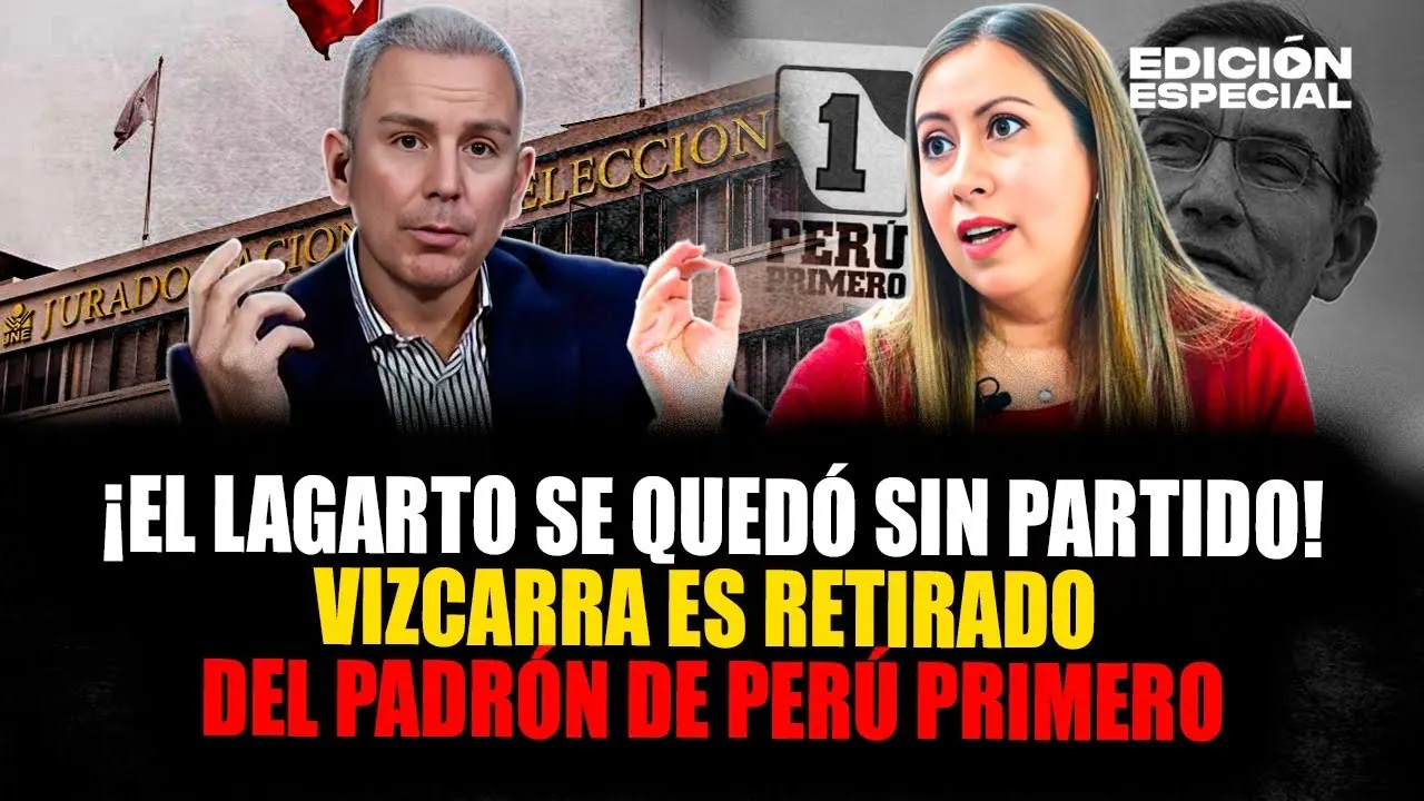 Reproducir: #EnVivo Martín Vizcarra es retirado del padrón de afiliados de su partido político