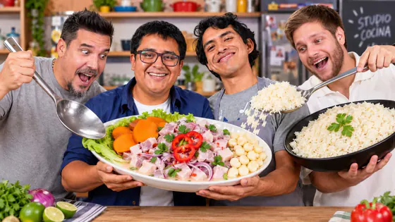 ALEXANDER y ELÍAS de A COMER preparan CEVICHE CON ARROZ